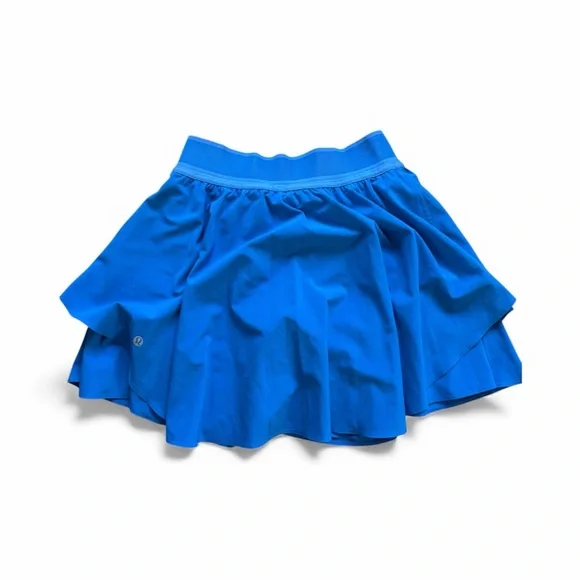 Lululemon Court Rival Skirt Blue Layered Athletic Tennis Skirt Size 4 - Picture 3 of 8